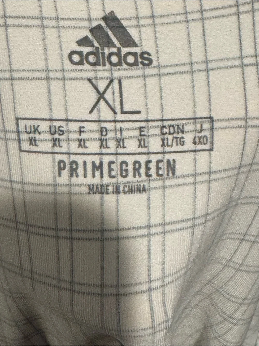 Adidas Polo Shirt Mens XL Plaid Primegreen Solid Golf Performance Top Casual